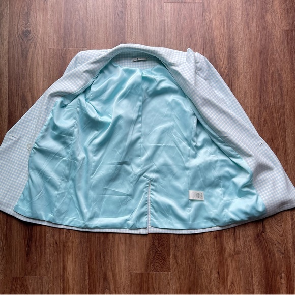 NWT Alice and Olivia Justin Longline Houndstooth Blazer Jacket - Picture 9 of 17